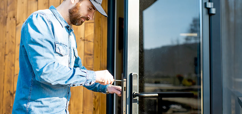 Frameless Glass Storefront Door Locks Replacement in Artesia, CA